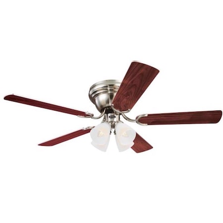 Westinghouse Westinghouse Contempra IV 52 in. Brushed Nickel Brown LED Indoor Ceiling Fan 7311400